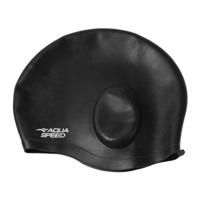 AQUA-SPEED Ear Cap Comfort Swim Cap Μαύρο 2