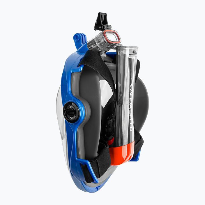 AQUA-SPEED Spectra 2.0 full face μάσκα για κολύμβηση με αναπνευστήρα μαύρο/μπλε 5