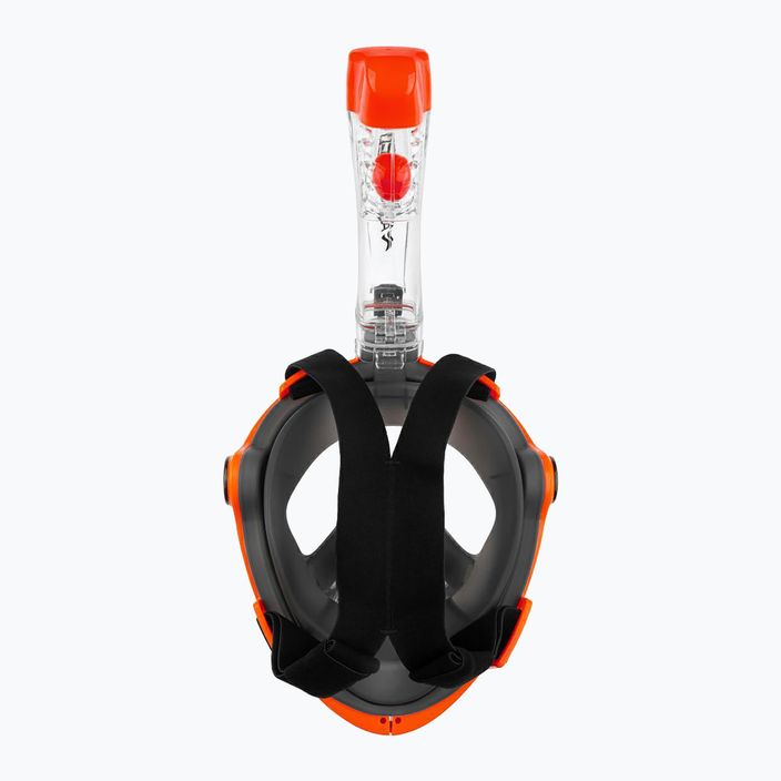 AQUA-SPEED Spectra 2.0 μάσκα πλήρους προσώπου για κολύμβηση με αναπνευστήρα μαύρο/πορτοκαλί 3
