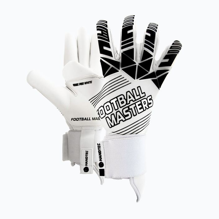 Γάντια τερματοφύλακα Football Masters Fenix Pro λευκά 1174-4 4