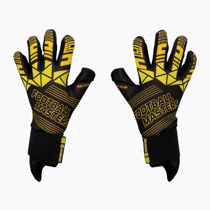 Γάντια τερματοφύλακα Football Masters Fenix κίτρινα 1158-4