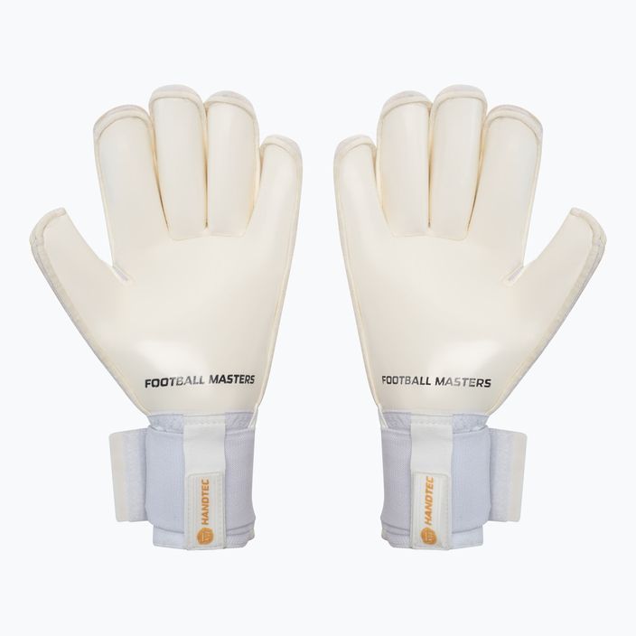 Γάντια τερματοφύλακα Football Masters Voltage Plus RF v 4.0 λευκό και χρυσό 1172-4 2