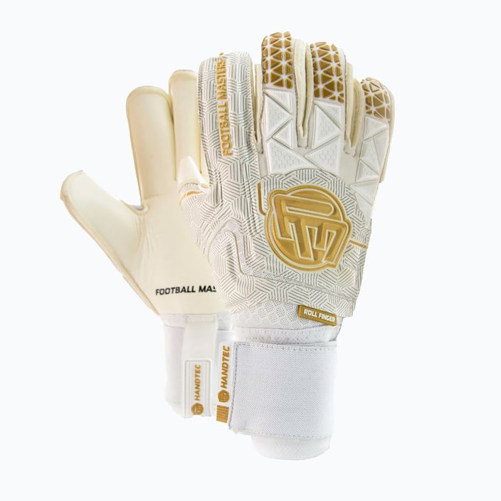 Γάντια τερματοφύλακα Football Masters Voltage Plus RF v 4.0 λευκό και χρυσό 1172-4 4
