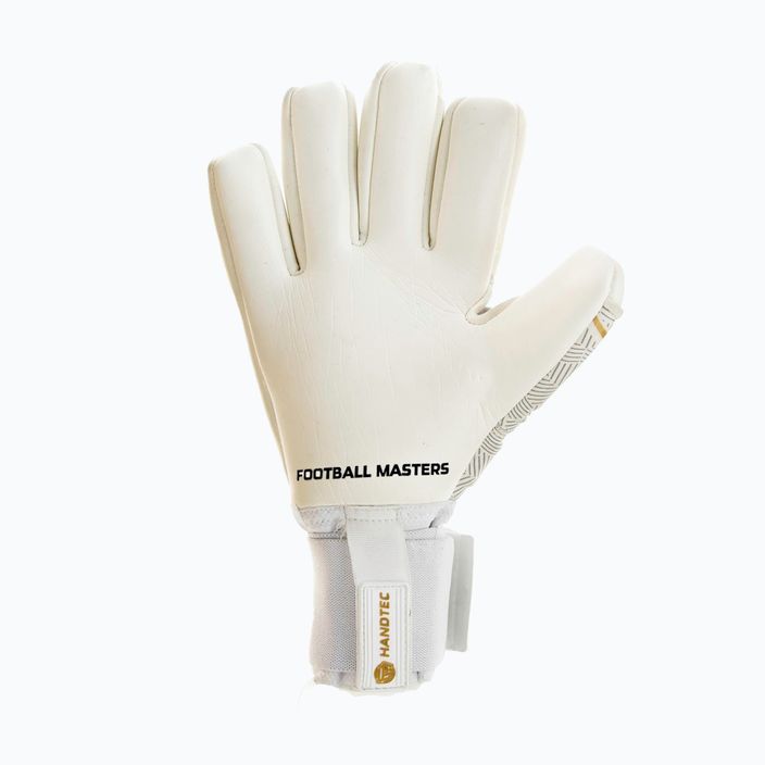 Γάντια τερματοφύλακα Football Masters Voltage Plus NC v 4.0 λευκό και χρυσό 1171-4 6