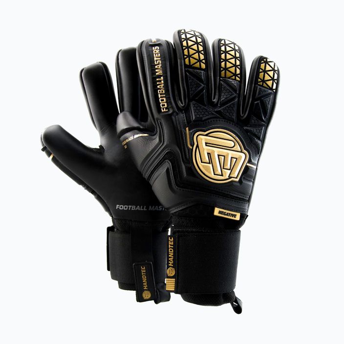 Football Masters Voltage Plus NC v 4.0 γάντια τερματοφύλακα μαύρο και χρυσό 1169-4 4