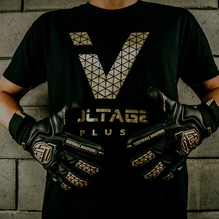 Football Masters Voltage Plus NC v 4.0 παιδικά γάντια τερματοφύλακα μαύρα 1190-3 8