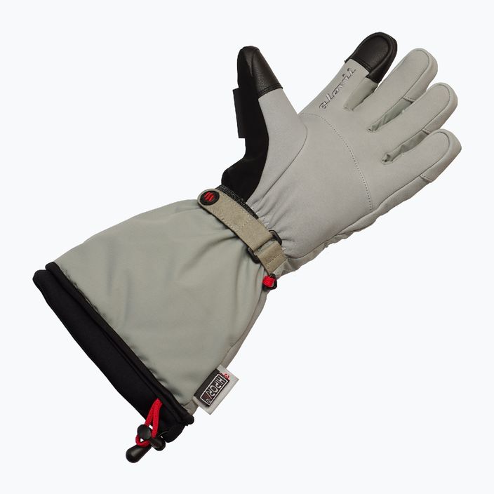 Glovii GS8 γκρι θερμαινόμενα γάντια σκι 3