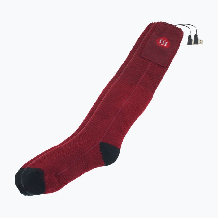 Glovii GQ3 θερμαινόμενες κάλτσες με τηλεχειριστήριο κόκκινες 2