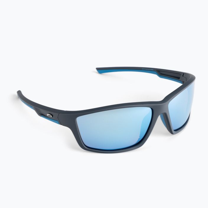 Γυαλιά ηλίου GOG Spire ματ γκρι/μπλε/πολυχρωματικό λευκό-μπλε E115-3P