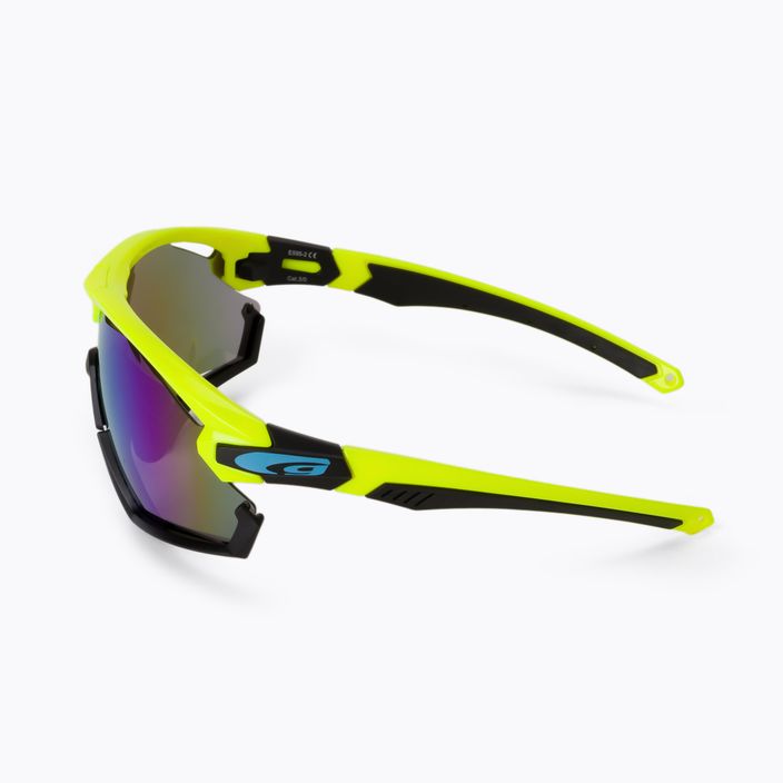 Γυαλιά ποδηλασίας GOG Viper κίτρινο-νεόν/μαύρο/πολυχρωματικό λευκό-μπλε E595-2 4
