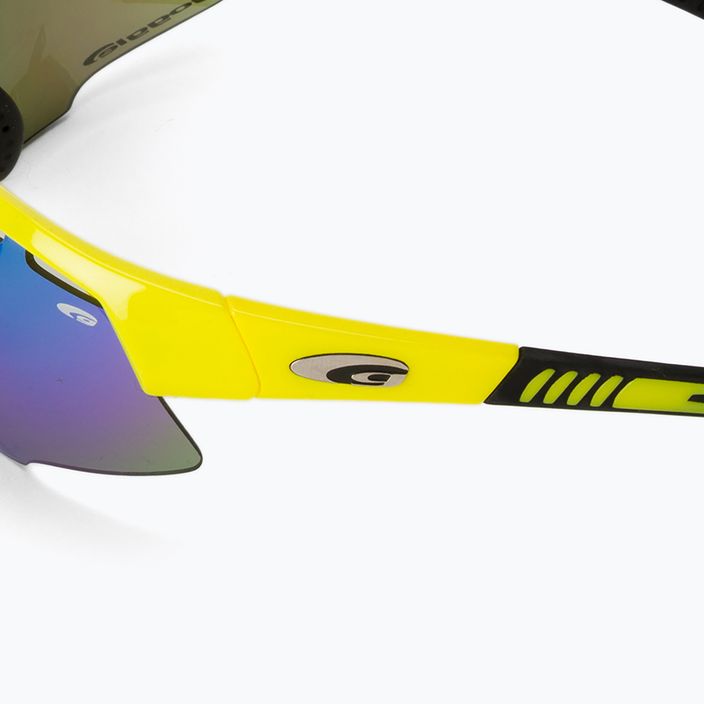 Γυαλιά ποδηλασίας GOG Falcon Xtreme κίτρινο/μαύρο/πολυχρωματικό πράσινο E863-4 5