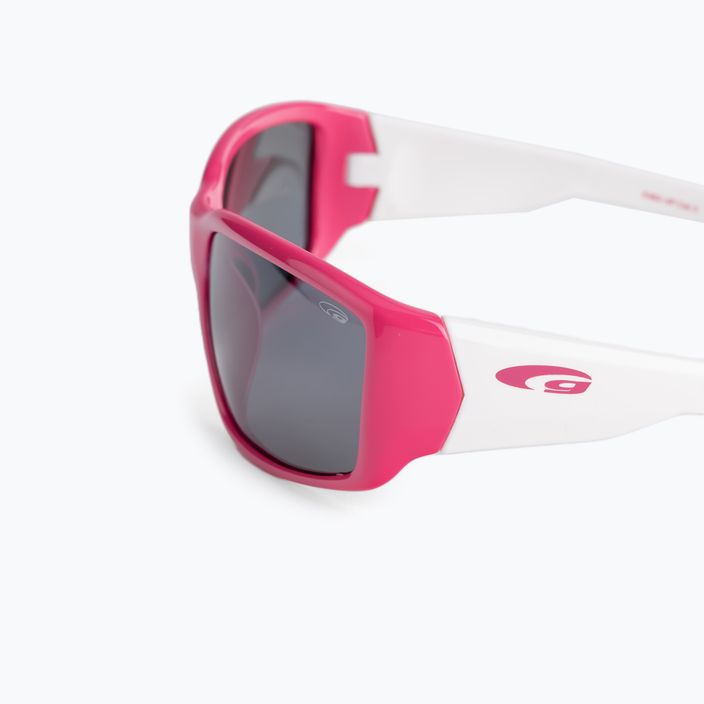 Παιδικά γυαλιά ηλίου GOG Jungle ροζ/λευκό/καπνός E962-4P 5