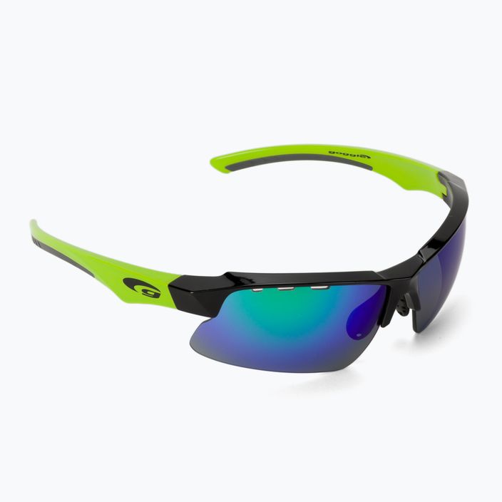 Γυαλιά ποδηλασίας GOG Faun μαύρο/πράσινο/πολυχρωματικό πράσινο T579-2 2