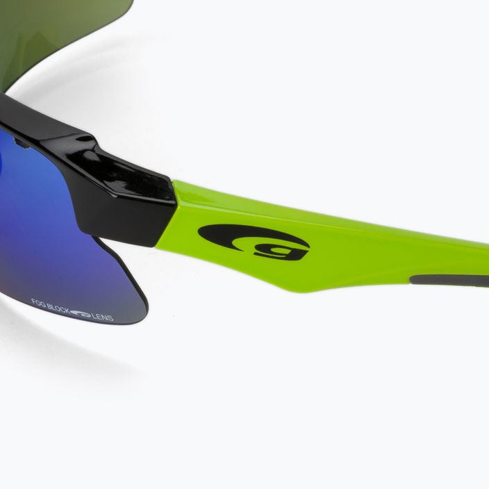 Γυαλιά ποδηλασίας GOG Faun μαύρο/πράσινο/πολυχρωματικό πράσινο T579-2 5