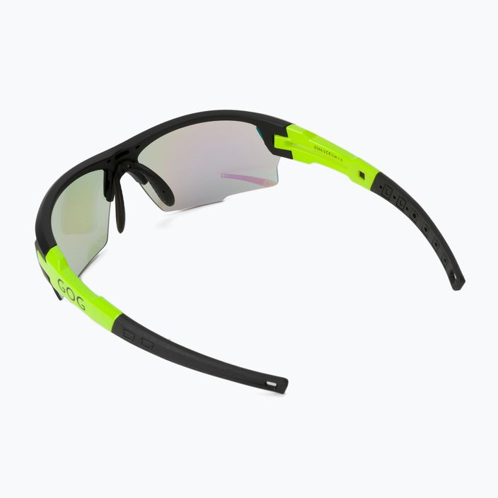 GOG Steno C ματ μαύρο/πράσινο/πολυχρωματικό πράσινο γυαλιά ποδηλασίας E544-2 2