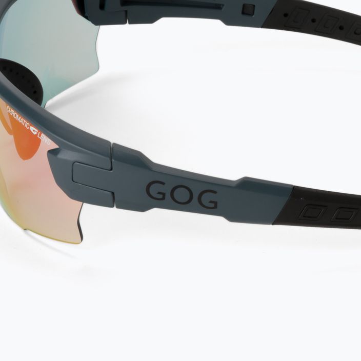 Γυαλιά ποδηλασίας GOG Steno C ματ γκρι/μαύρο/πολυχρωματικό κόκκινο E544-3 4