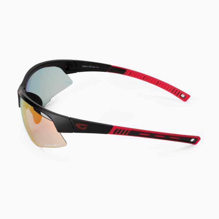 GOG Falcon C ματ μαύρο/κόκκινο/πολυχρωματικό κόκκινο γυαλιά ποδηλασίας E668-2 4
