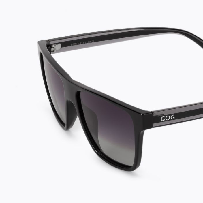 Γυαλιά ηλίου GOG Nolino μαύρο/κρυστάλλινο γκρι/βαθμιδωτό καπνό E825-1P 5