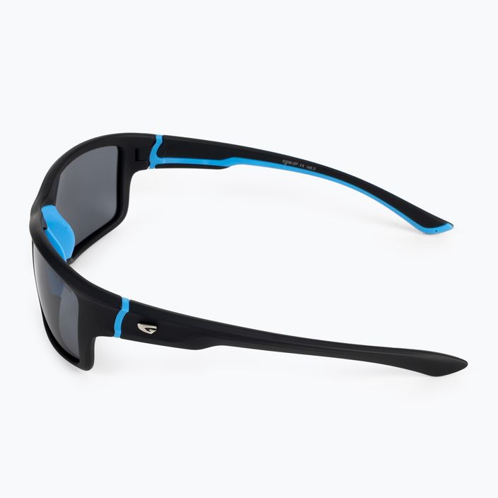 GOG Alpha γυαλιά ηλίου εξωτερικού χώρου ματ μαύρο / μπλε / καπνός E206-2P 4