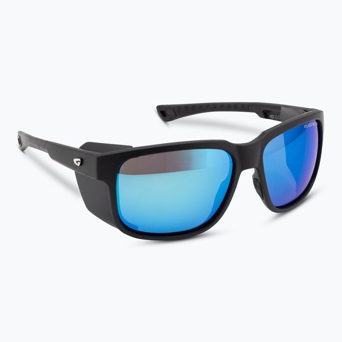 Γυαλιά ηλίου GOG Makalu μαύρο ματ/πολυχρωματικό λευκό-μπλε