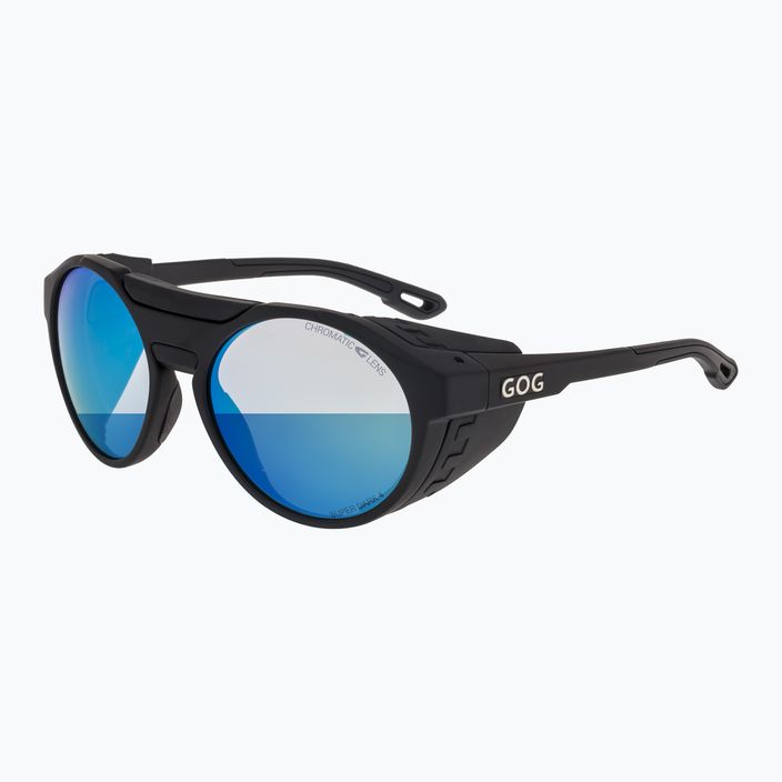 Γυαλιά ηλίου GOG Manaslu μαύρο ματ / πολυχρωματικό μπλε E495-1 6