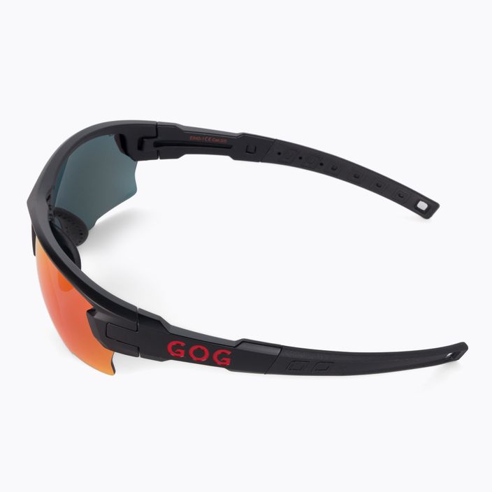 Γυαλιά ποδηλασίας GOG Steno μαύρο ματ/πολυχρωματικό κόκκινο E540-1 4