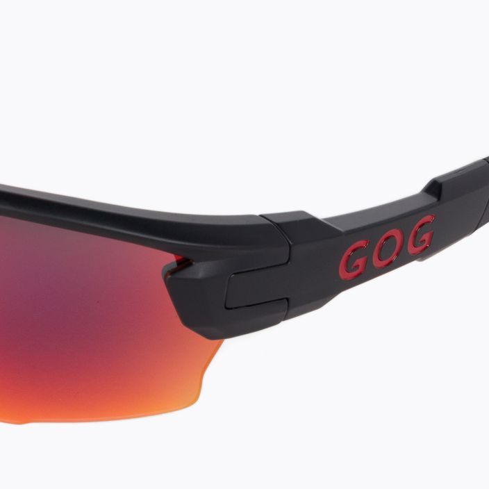 Γυαλιά ποδηλασίας GOG Steno μαύρο ματ/πολυχρωματικό κόκκινο E540-1 5