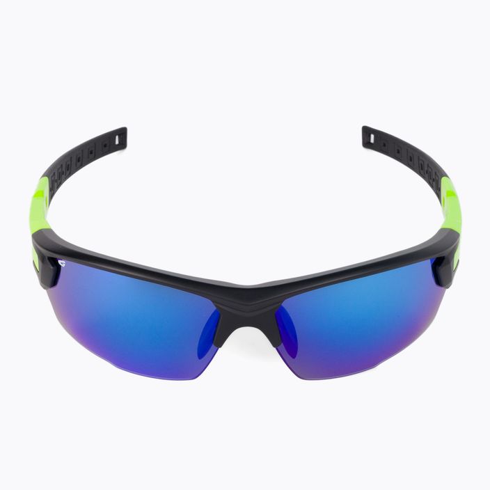 Γυαλιά ποδηλασίας GOG Steno ματ μαύρο/πράσινο/πολυχρωματικό λευκό-μπλε E540-2 3
