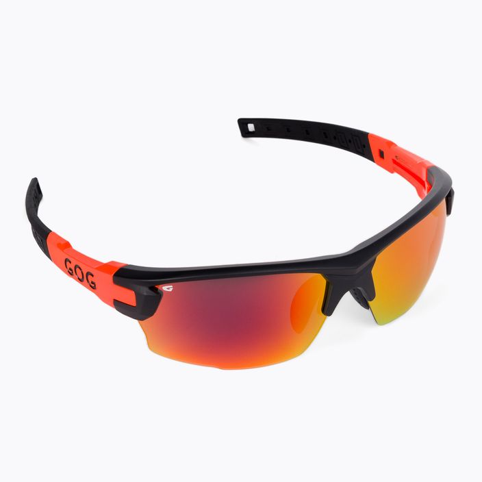 GOG Steno ματ μαύρα/πορτοκαλί/πολυχρωματικά κόκκινα γυαλιά ποδηλασίας E540-4 2