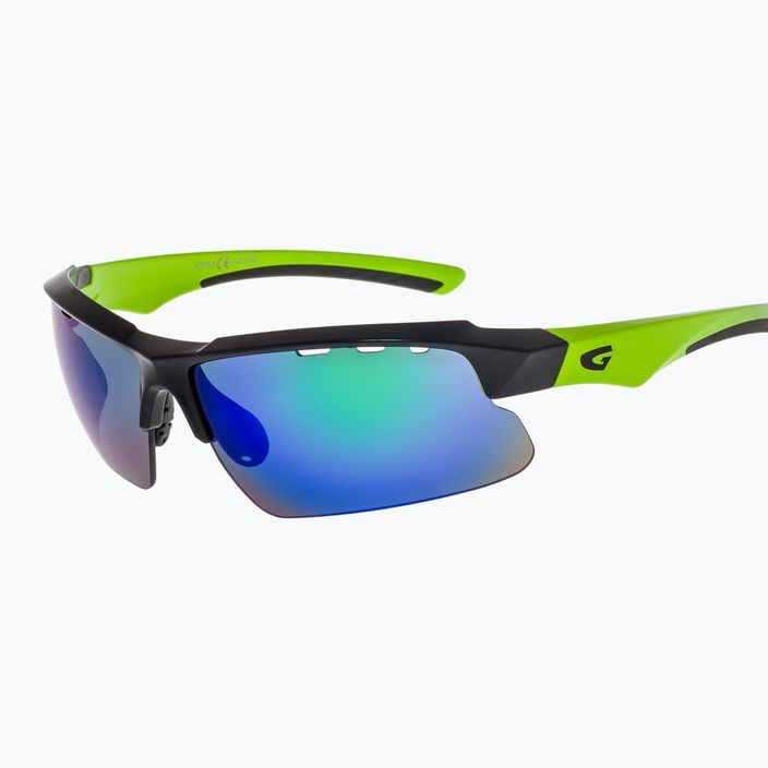 Γυαλιά ποδηλασίας GOG Faun μαύρο / πράσινο / πολυχρωματικό πράσινο E579-3 5