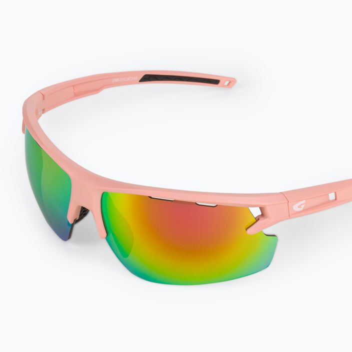 Γυαλιά ποδηλασίας GOG Ether ματ σκονισμένο ροζ/μαύρο/πολυχρωματικό ροζ E589-3 5