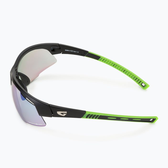 Γυαλιά ποδηλασίας GOG Falcon C ματ μαύρο/πράσινο/πολυχρωματικό πράσινο E668-3 4