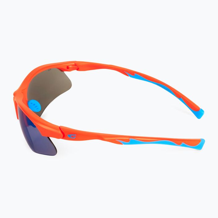 GOG Balami ματ νέον πορτοκαλί / μπλε / μπλε καθρέφτης παιδικά ποδηλατικά γυαλιά E993-3 4