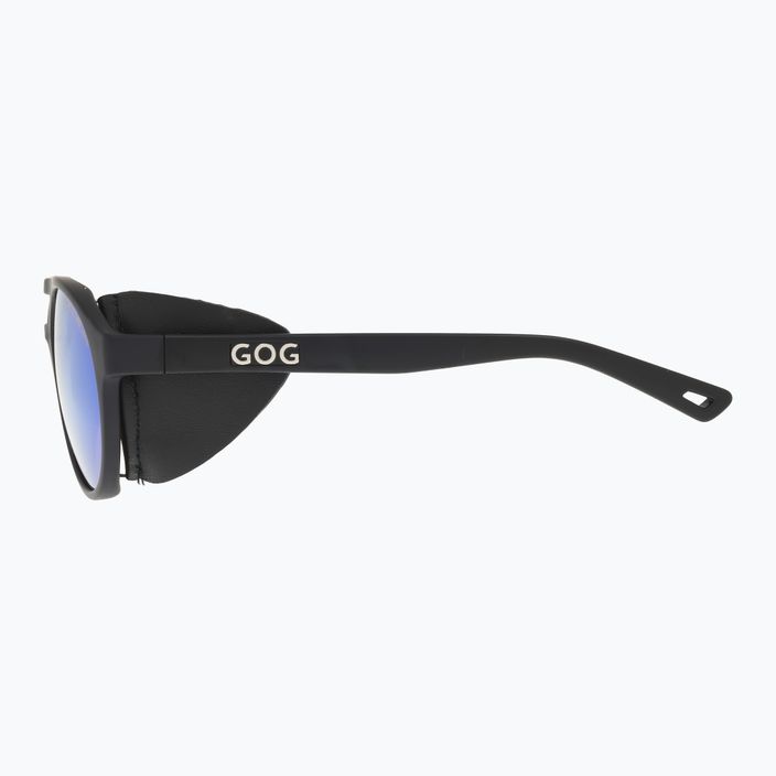 Γυαλιά ηλίου GOG Nanga μαύρο ματ / πολυχρωματικό λευκό-μπλε E410-2P 8