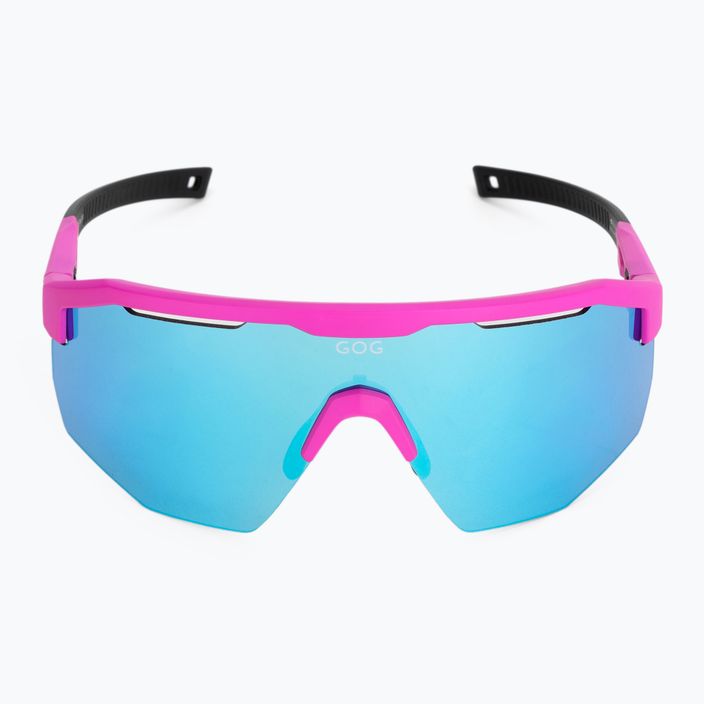 Γυαλιά ποδηλασίας GOG Argo ματ νέον ροζ/μαύρο/λευκό-μπλε E506-2 4
