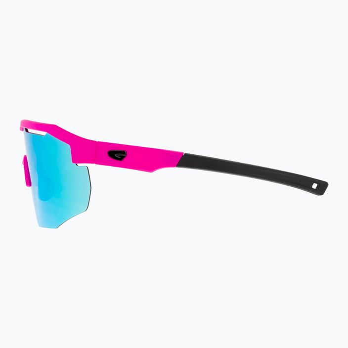 Γυαλιά ποδηλασίας GOG Argo ματ νέον ροζ/μαύρο/λευκό-μπλε E506-2 9