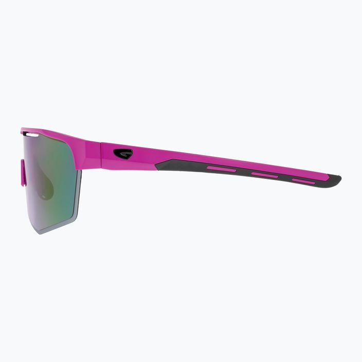 GOG Athena ματ νέον ροζ / μαύρο / πολυχρωματικό λευκό-μπλε ποδηλατικά γυαλιά E508-3 7