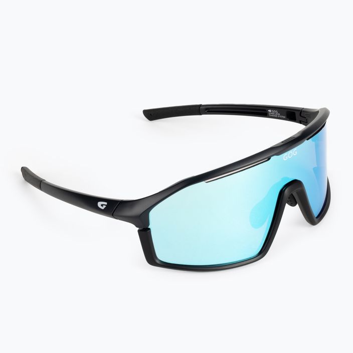 GOG ποδηλατικά γυαλιά Odyss ματ ναυτικό μπλε / μαύρο / πολυχρωματικό λευκό-μπλε E605-3 2