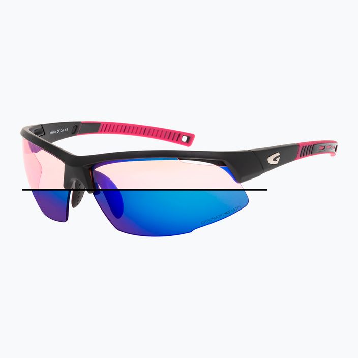 Γυαλιά ηλίου GOG Falcon C μαύρο/ροζ/πολυχρωματικό μπλε ματ 9