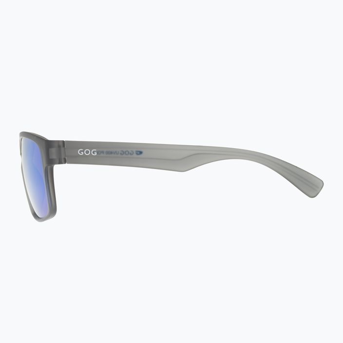 Γυαλιά ηλίου GOG Logan μόδας ματ κρυστάλλινα γκρι / πολυχρωματικά λευκά-μπλε E713-2P 7