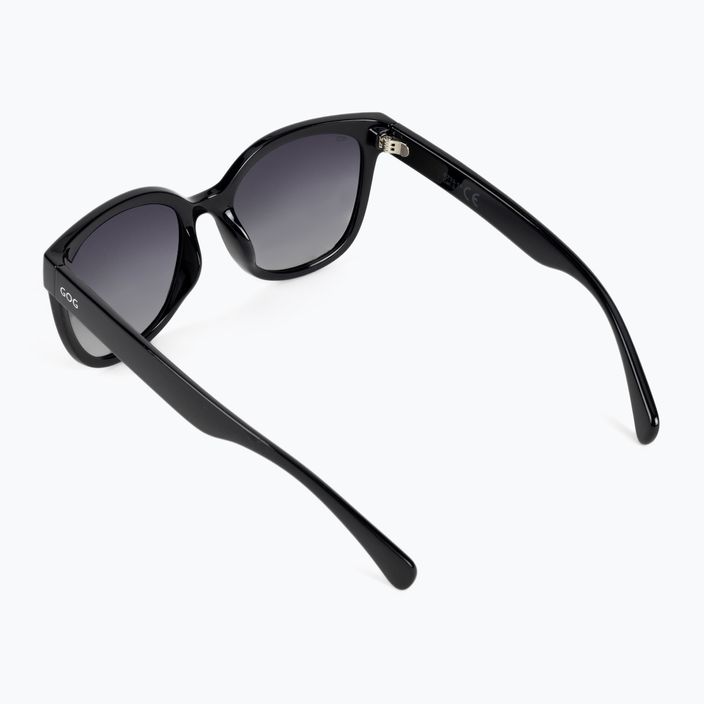 Γυναικεία γυαλιά ηλίου GOG Sisi μόδας μαύρο / βαθμιδωτό καπνό E733-1P 2
