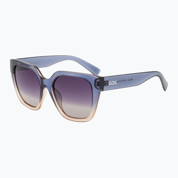 Γυναικεία γυαλιά ηλίου GOG Hazel μόδας cristal γκρι / καφέ / βαθμιδωτό καπνό E808-2P 6