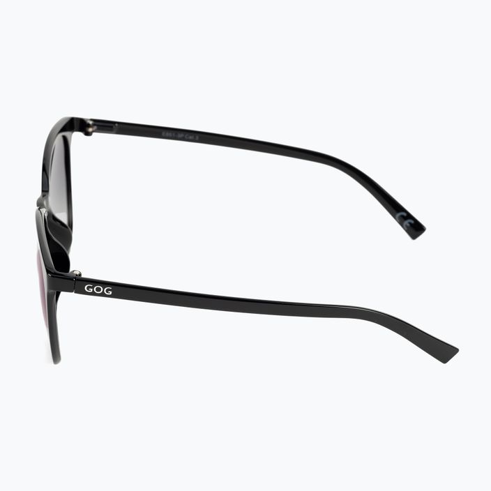 Γυναικεία γυαλιά ηλίου GOG Lao μόδας μαύρο / μπλε καθρέφτη E851-3P 4