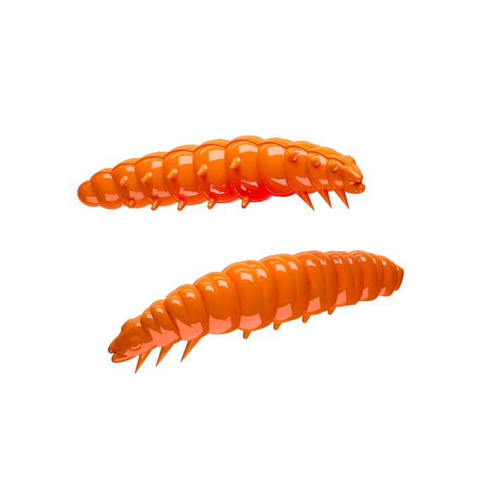 Libra Lures Larva Krill καυτό πορτοκαλί λαστιχένιο δόλωμα LARVAK35 2