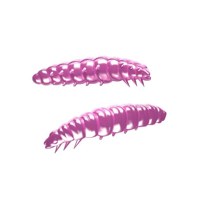 Libra Lures Larva Krill ροζ μαργαριτάρι λαστιχένιο δόλωμα LARVAK35 2