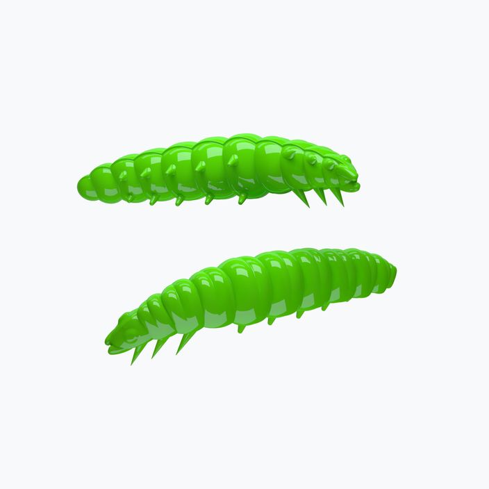 Libra Lures Larva Krill ζεστό πράσινο λαστιχένιο δόλωμα LARVAK35