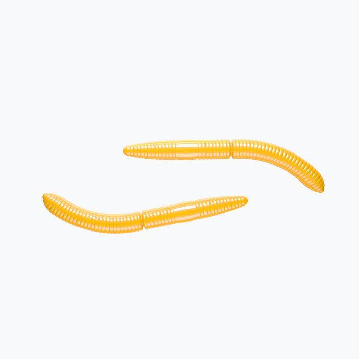 Libra Lures Fatty D'Worm Krill δόλωμα από καουτσούκ 10 τεμάχια σκούρο κίτρινο FATTYDWORMK65