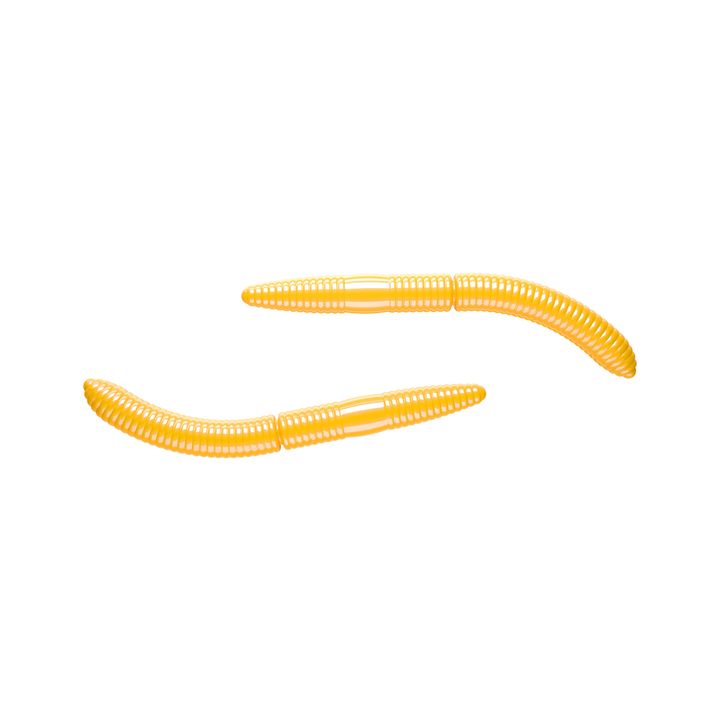 Libra Lures Fatty D'Worm Krill δόλωμα από καουτσούκ 10 τεμάχια σκούρο κίτρινο FATTYDWORMK65 2