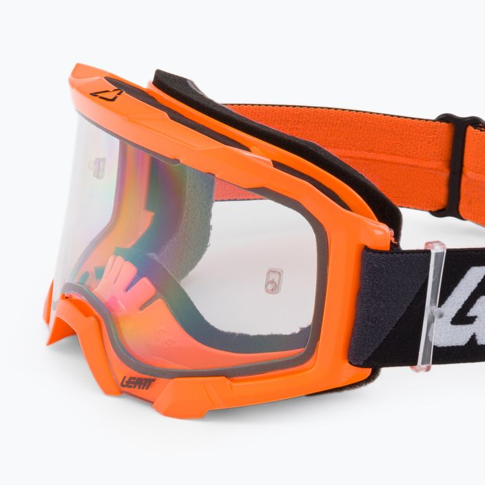 Leatt Velocity 4.5 νέον πορτοκαλί / διαφανή γυαλιά ποδηλασίας 8022010500 5