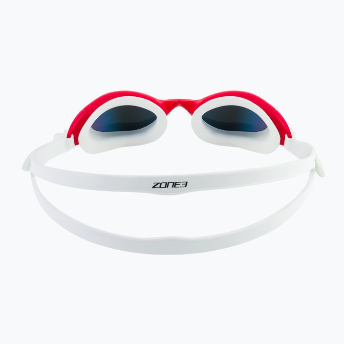 ZONE3 Attack κόκκινα/λευκά γυαλιά κολύμβησης SA18GOGAT108 5